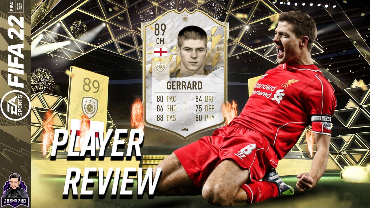 THE LONGSHOT KING! 89 MID ICON STEVEN GERRARD PLAYER REVIEW FIFA 22 ULTIMATE TEAM - YouTube