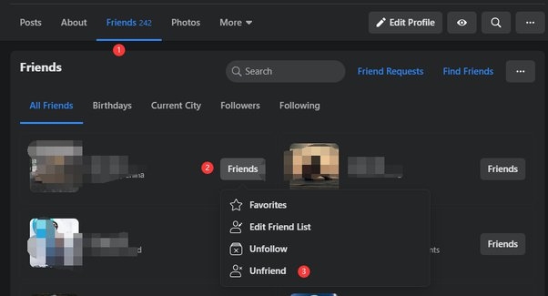 lọc bạn bè không hoạt động trên facebook (hình ảnh 1)